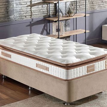 Ruum Store Queen 120x200 cm Bir Buçuk Kişilik Pedli Lüks Tam Ergonomik Orta Sert Özel Yatak