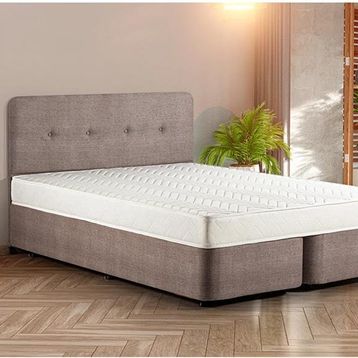 Ruum Store Violet Yatak Seti 150x200 cm Çift Kişilik Yatak Baza Başlık Takımı Orta Sert Yatak Mor Baza ve Başlığı