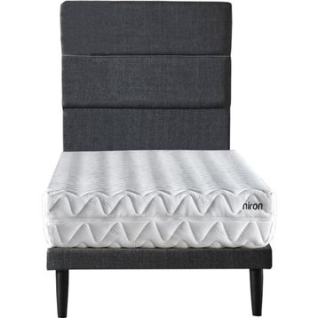 Ruum Store Violet Yatak Seti 90x190 cm Tek Kişilik Yatak Baza Başlık Takımı Orta Sert Yatak Mor Baza ve Başlığı