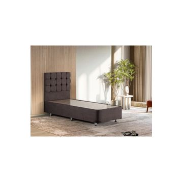 Ruum Store Violet Yatak Seti 90x200 cm Tek Kişilik Yatak Baza Başlık Takımı Orta Sert Yatak Mor Baza ve Başlığı