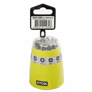 Ryobi RAK10SD 10 Parça Vidalama Uç Seti