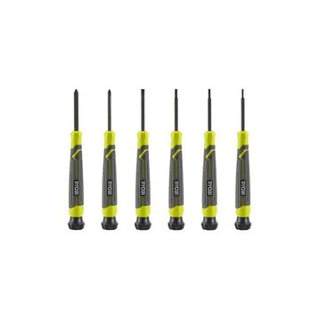 Ryobi RHSDSPC6 Manyetik 6 Adet Hassas Tornavida Seti