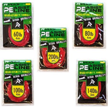 Ryuji Assist Pe Line Red 100LB Misina