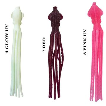 Ryuji Octopus 90 mm 5 Adet Standart 4 Glow UV Yem