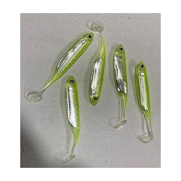 Ryuji Real Fish 8 cm 5 Adet Lemon Standart Silikon Yem