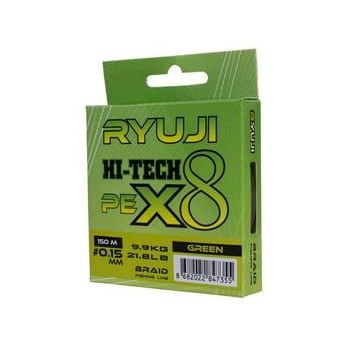 Ryuji X8 150 m 0.08 mm Green İp Misina