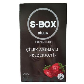 S-Box Çilek Aromalı 12'li Kırmızı Prezervatif