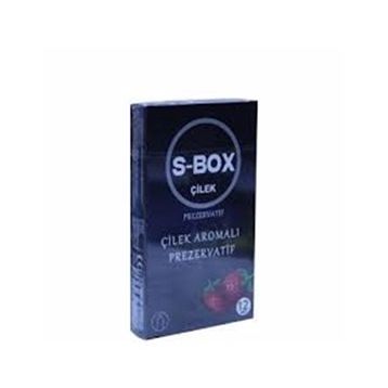 S-Box Çilek Aromalı 12'li Kırmızı Prezervatif