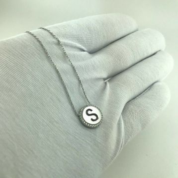 Ş Harf Kadın Gümüş Kolye