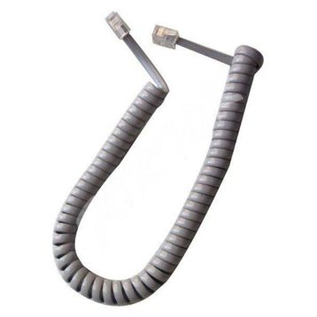 S-Link Gri Telefon Ahize Spiral Kordon Kablosu