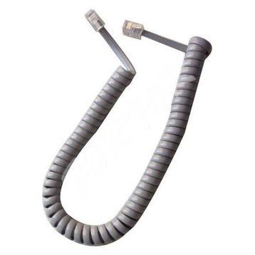 S-Link Gri Telefon Ahize Spiral Kordon Kablosu