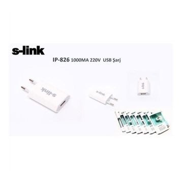 S-Link IP-826 USB Şarj Adaptörü