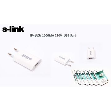S-Link IP-826 USB Şarj Adaptörü