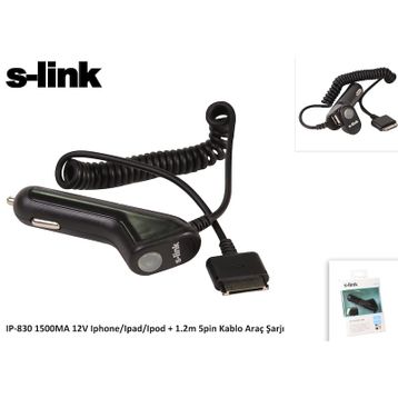 S-Link IP-830 1500MA 12V Araç Sarj Cihazı
