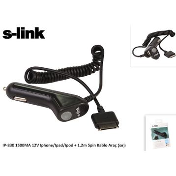 S-Link IP-830 1500MA 12V Araç Sarj Cihazı