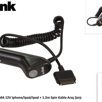 S-Link IP-830 1500MA 12V Araç Sarj Cihazı