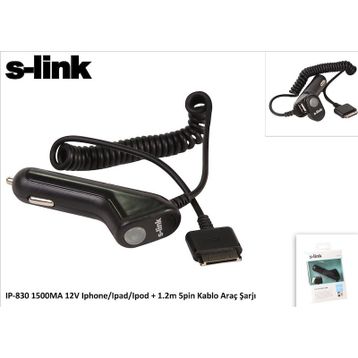 S-Link IP-830 1500MA 12V Araç Sarj Cihazı
