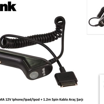 S-Link IP-830 1500MA 12V Araç Sarj Cihazı