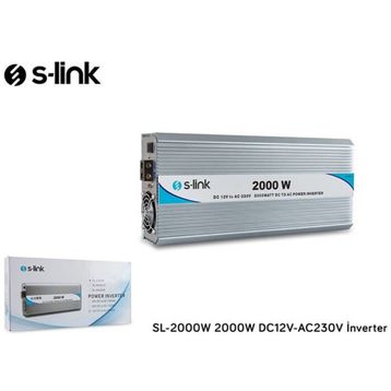 S-Link SL-2000W 2000W DC 12V-230V İnvertör