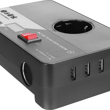 S-Link SL-200W-12 200W DC12V-AC230 Çakmaktan Power Inverter