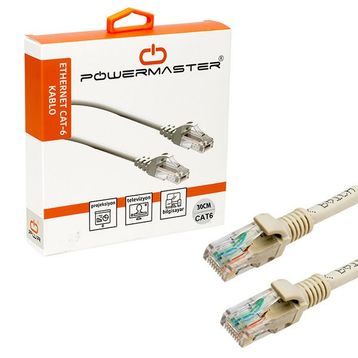 S-Link SL-CAT6030 0.30 mt Gri Ağ Kablosu
