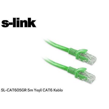 S-Link SL-CAT605GR Yeşil Ses Görüntü Kablosu