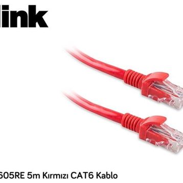 S-Link SL-CAT605RE Kırmızı Ses Görüntü Kablosu