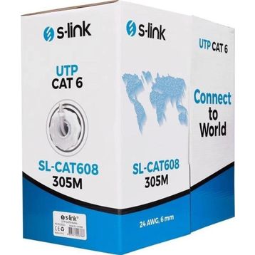 S-Link SL-CAT608 305 mt Gri UTP Cat6 Network Kablosu