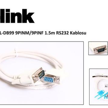 S-Link SL-DB99 9PINM/9PINF 1.5M RS232 Kablosu