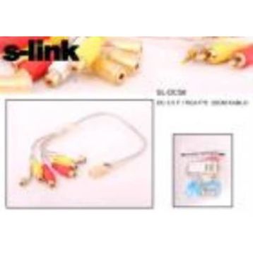 S-Link SL-DC56 3.5 mm Stereo 6'lı Ses Çoklayıcı