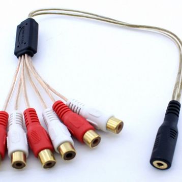 S-Link SL-DC56 3.5 mm Stereo 6'lı Ses Çoklayıcı