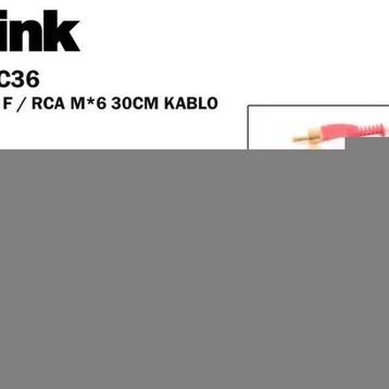 S-Link SL-DCR36 DC3.5-F - RCA Kablo