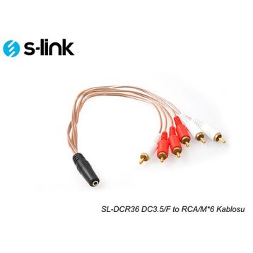 S-Link SL-DCR36 DC3.5-F - RCA Kablo