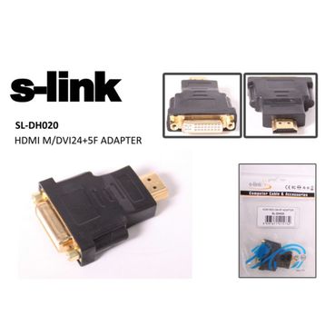 S-Link SL-DH020 DVI-HDMI Çevirici Adaptör