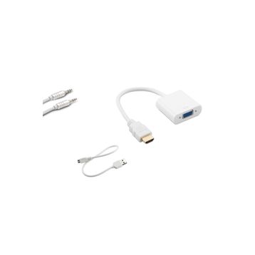 S-Link SL-HVS13 Hdmı Erkek To Vga Dişi veAudio Micro Usb Çevirici