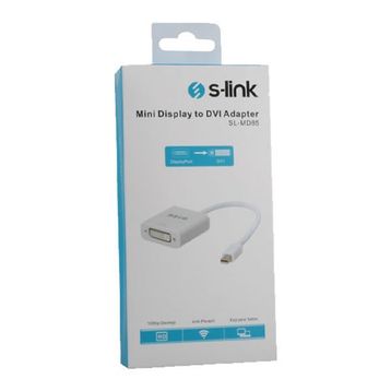 S-Link SL-MD85 Mini Display Port Erkek to DVI 24+5 Dönüştürücü