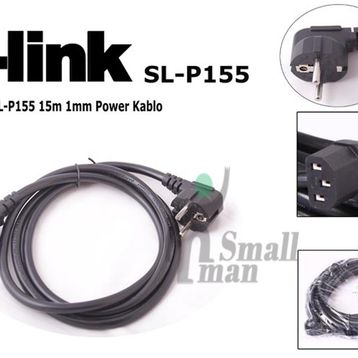 S-Link SL-P155 3x1 mm 15 mt Güç Kablosu