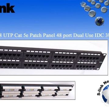 S-Link SL-PC48 48 Port CAT5 UTP Patch Panel