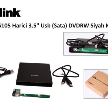 S-Link SL-S105 USB 2.0 SATA Notebook DVD-RW Kutusu
