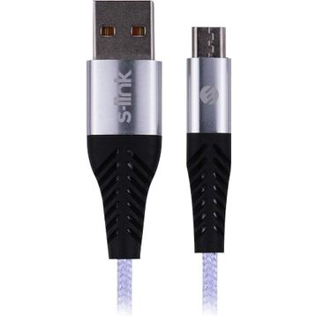 S-Link SL-STM55 Micro Usb 3A 1 M Hızlı Şarj Data ve Şarj Kablo