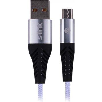 S-Link SL-STM55 Micro Usb 3A 1 M Hızlı Şarj Data ve Şarj Kablo