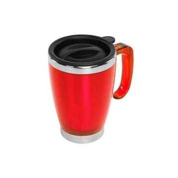 S-Link SL-TM1981 Kırmızı 415 ml İç 304 Dış 201 Paslanmaz Çelik Kupa