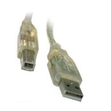 S-Link SL-U2005 USB 2.0 5 mt Şeffaf Yazıcı Kablo