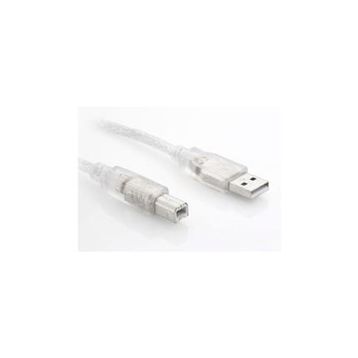 S-Link SL-U2005 USB 2.0 5 mt Şeffaf Yazıcı Kablo