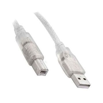 S-Link SL-U2005 USB 2.0 5 mt Şeffaf Yazıcı Kablo