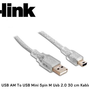S-Link SL-UK23 Usb Am To Usb Mini 5PİN m Usb 2.0 30 cm Kablosu