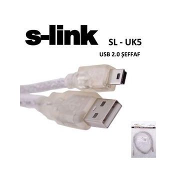 S-LINK SL-UK5 1.5 M USB 2.0 USB KABLOSU