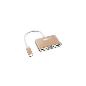 S-Link SL-USB-C66 Type-C To VGA+Usb3.0+Pd Kablo