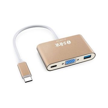 S-Link SL-USB-C66 Type-C To VGA+Usb3.0+Pd Kablo