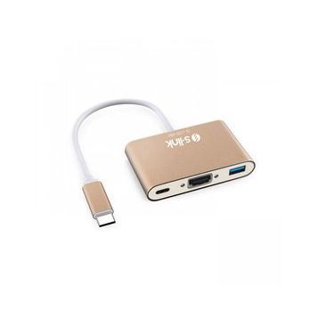 S-Link SL-USB-C68 Type-c To HDMI + USB 3.0 PD Çevirici
